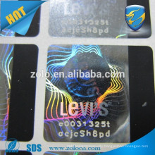 Latest custom scratch off hot stamping foil/hologram sticker with scratch off